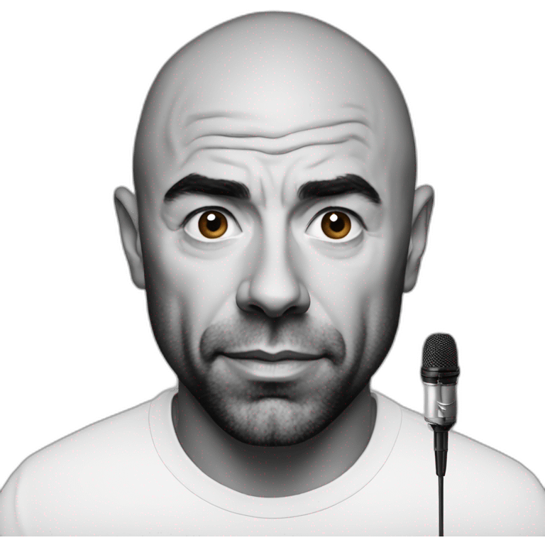 Joe Rogan podcast with a microphone emoji