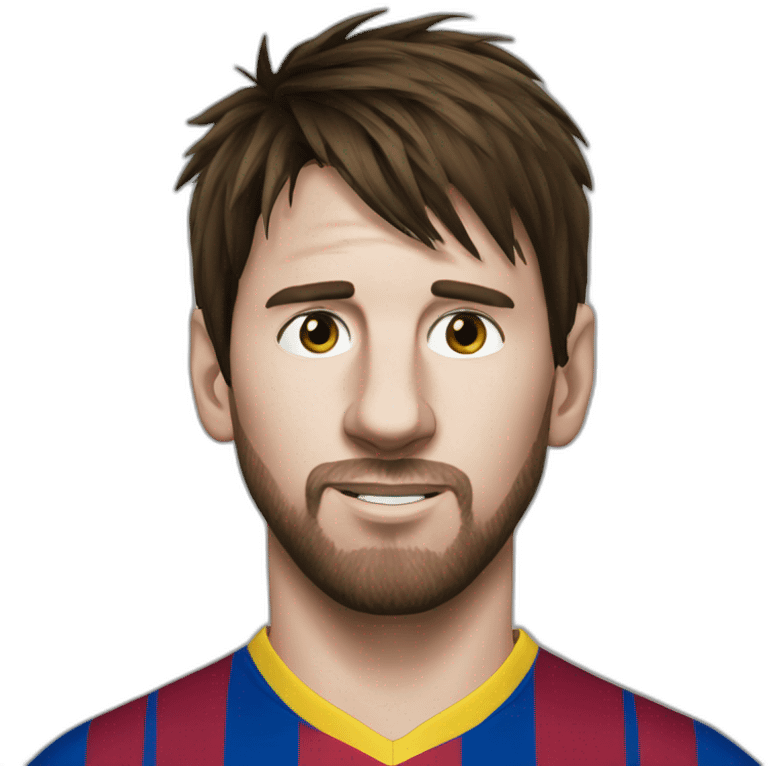 Messi avec du caca emoji