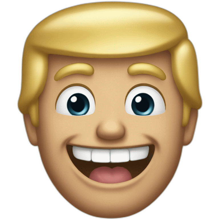 Donald trump laughed  emoji