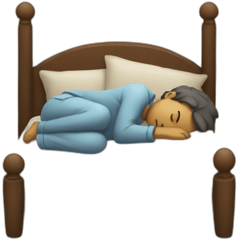 giant sleeping emoji