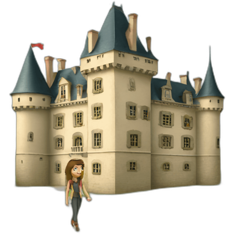 Château walking emoji