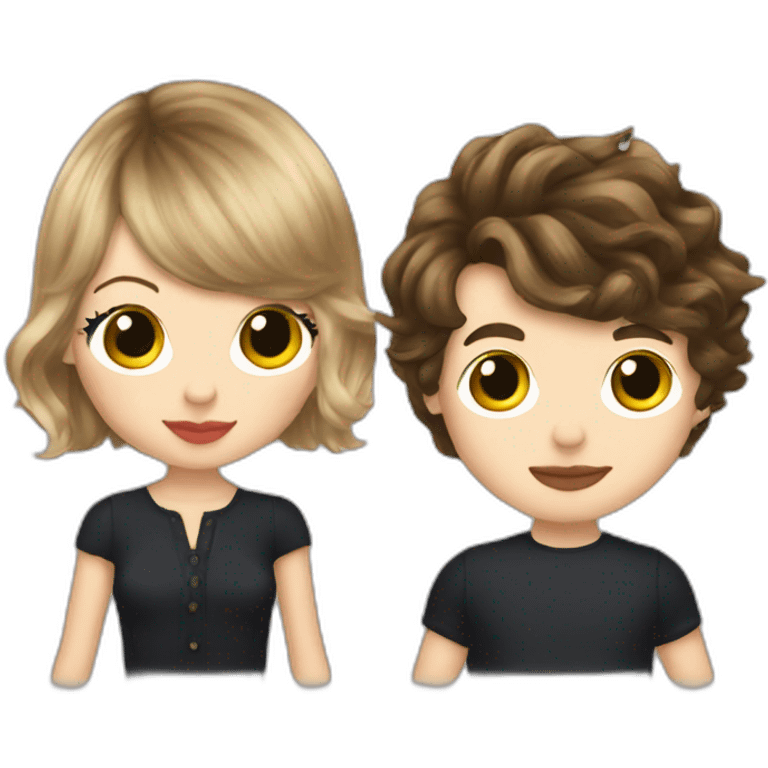 Taylor Swift making babys with Harry Styles emoji