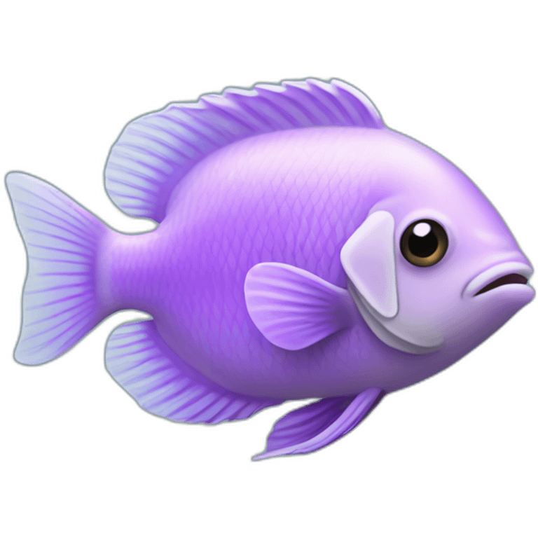 light purple tropical fish emoji