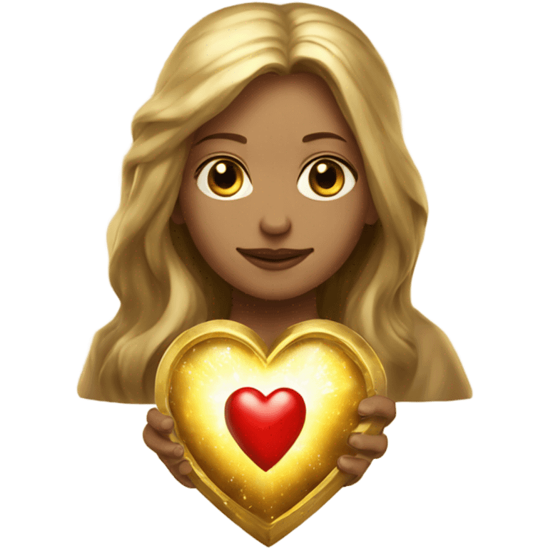 gold sacred heart magical wizarding emoji