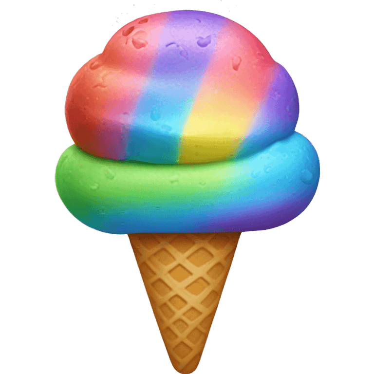 rainbow ice cream  emoji