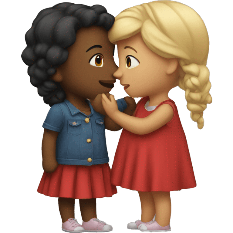 2 girls kissing emoji