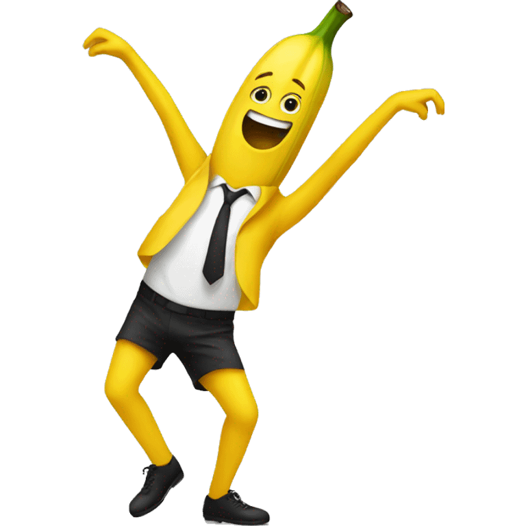 A dancing banana emoji