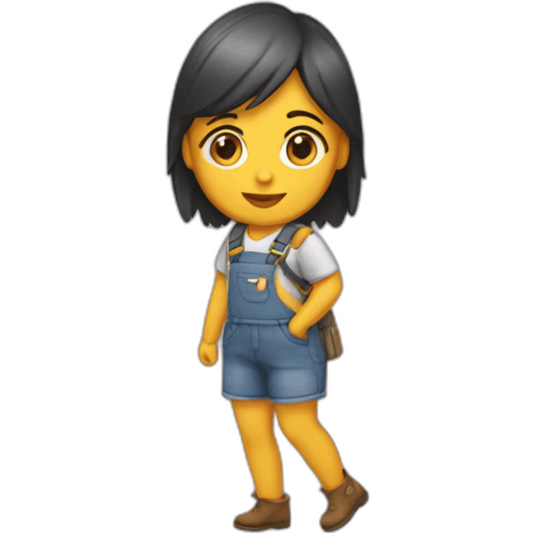 chica escaleta emoji