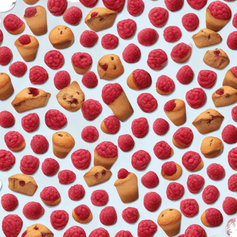 Muffins raspberry emoji