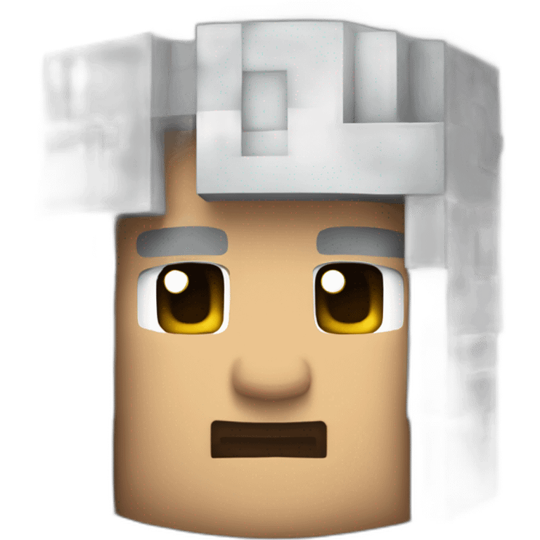 Steve de Minecraft con lo que sea en la cabesa emoji