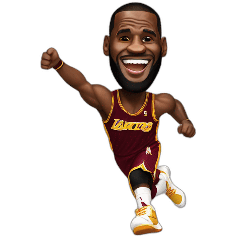 Lebron james excited  emoji