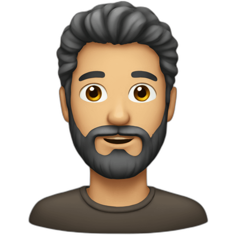 man with beard emoji