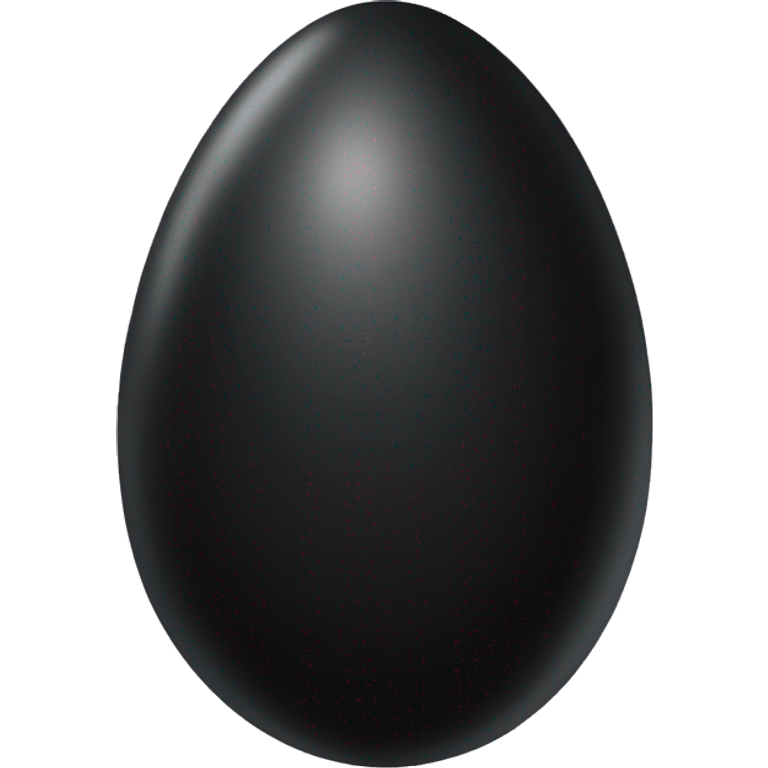 black egg emoji