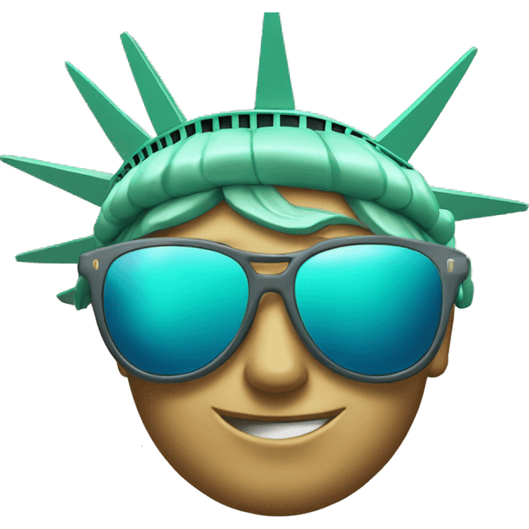 Statue of Liberty with sunglasses  emoji