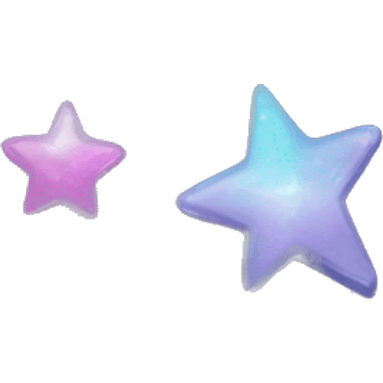 holographic translucent stars emoji