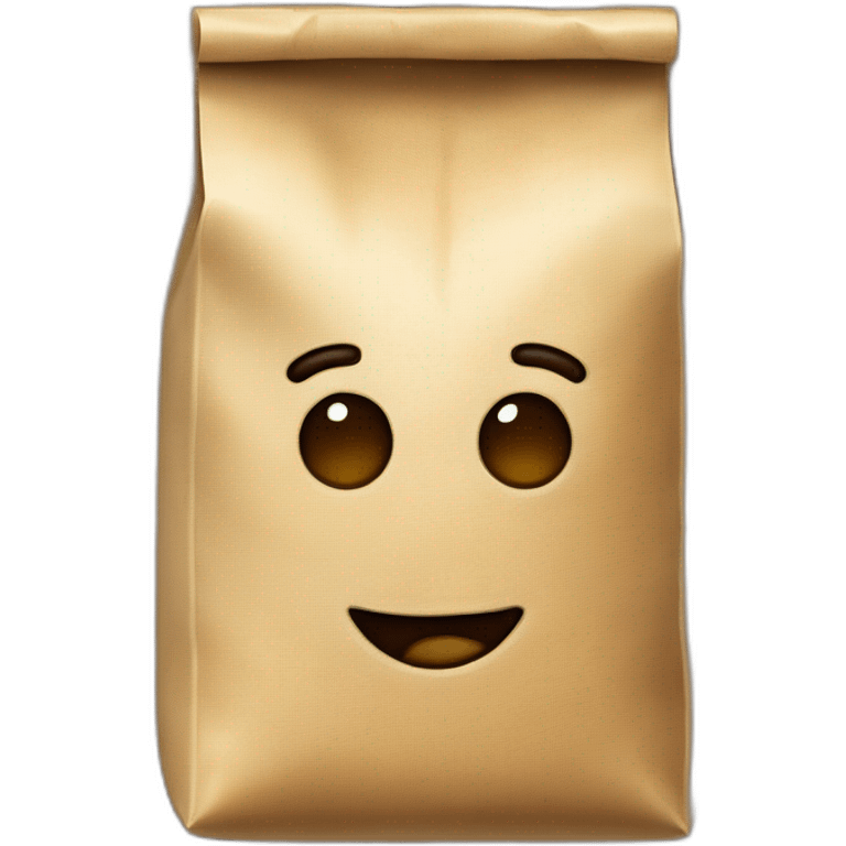 Bolsa de café en grano tostado  emoji