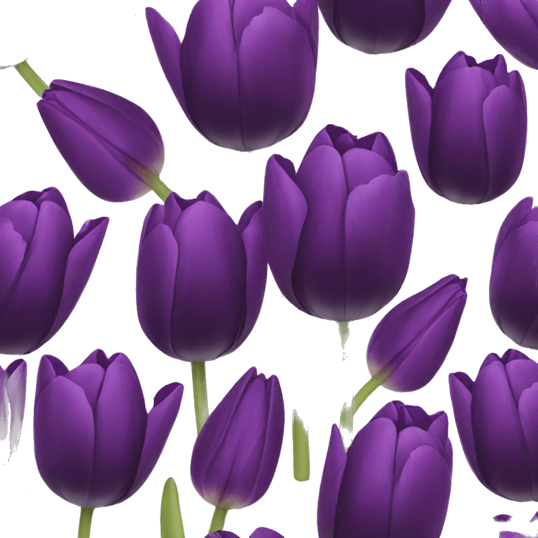 dark purple tulip emoji