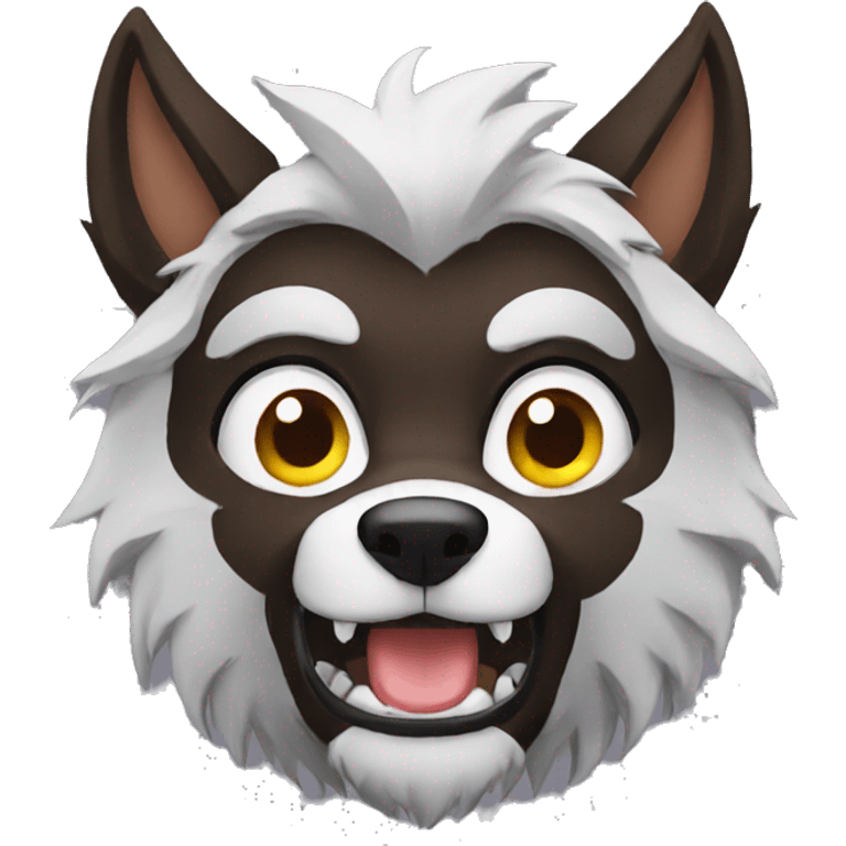 Werewolf cute emoji