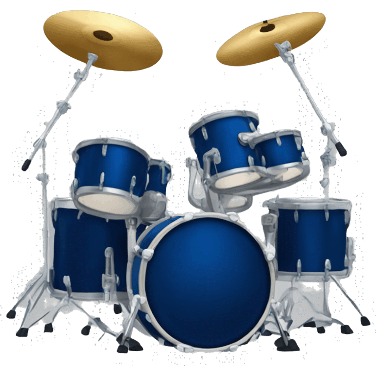 dark blue drum kit emoji