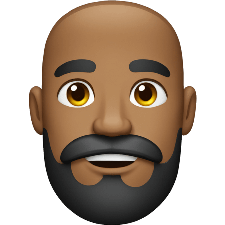 Boxer with beard emoji