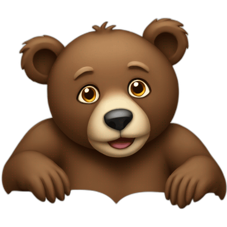 bear-read-book emoji