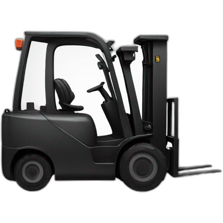 black forklift icon emoji