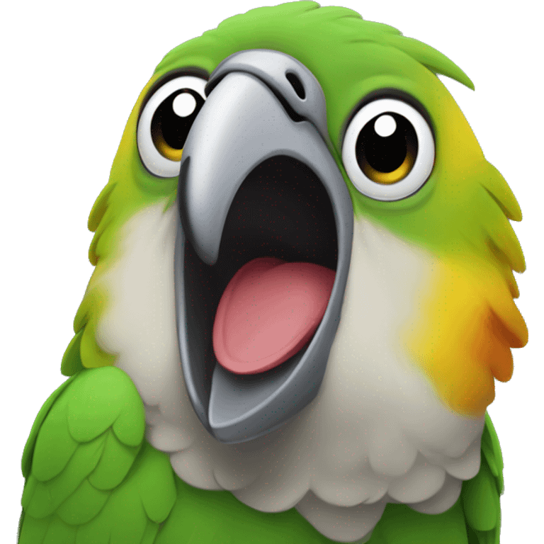 Senegal parrot screaming emoji