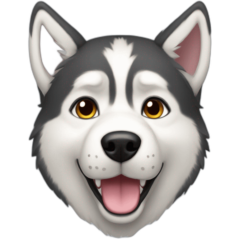 husky cute dog  emoji