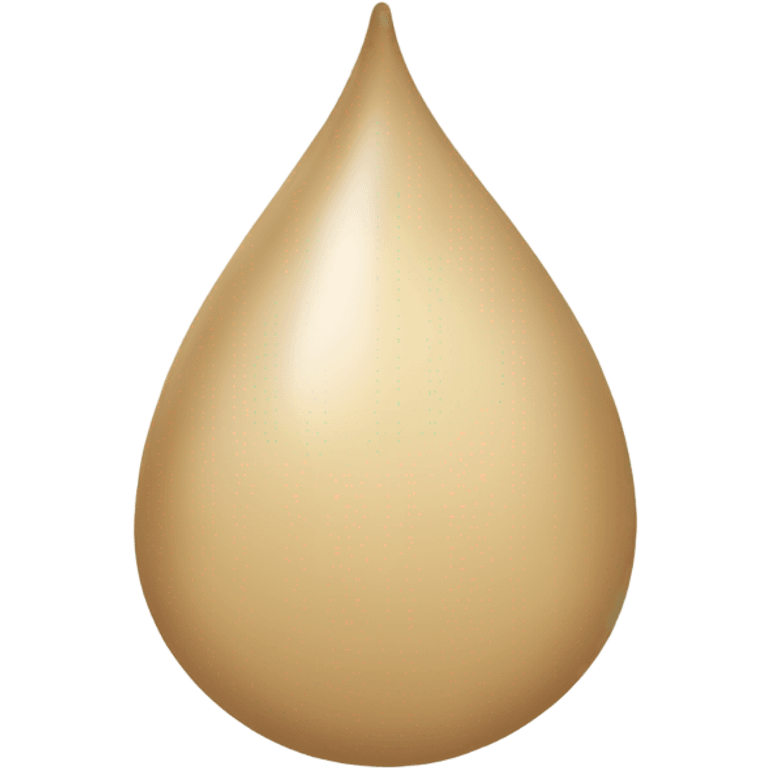 Beige raindrop  emoji