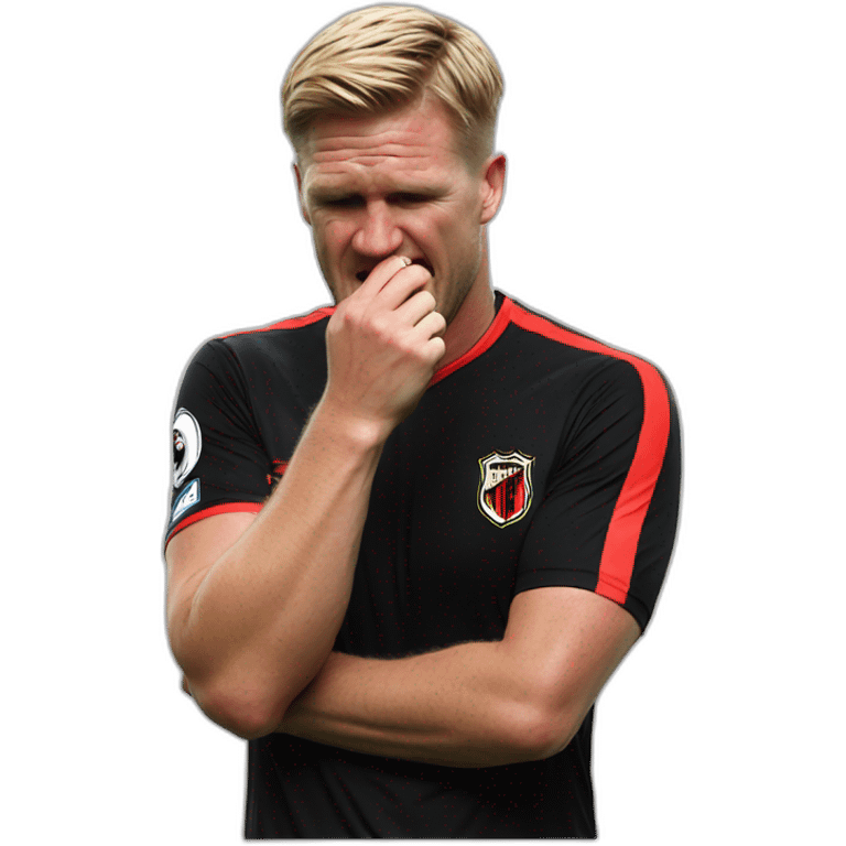 Eddie Howe biting nails emoji