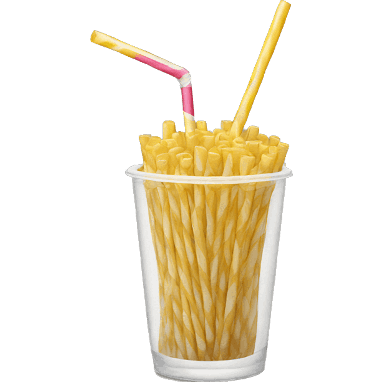 one  straw emoji