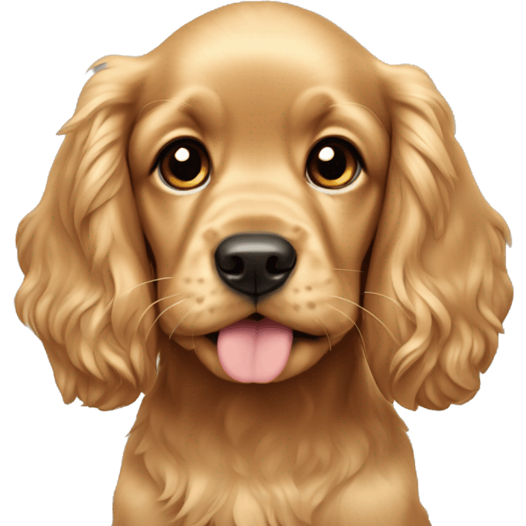 Golden Cocker Spaniel puppy emoji