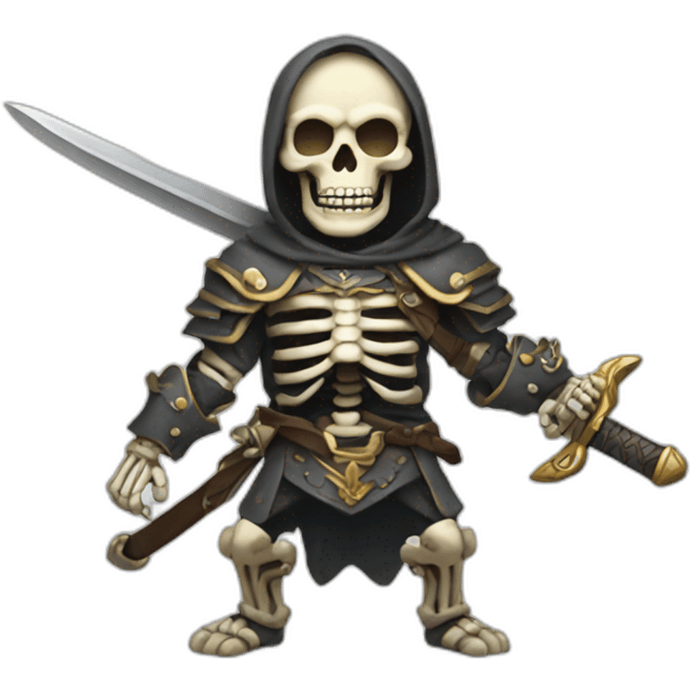 sword wielding skeleton emoji