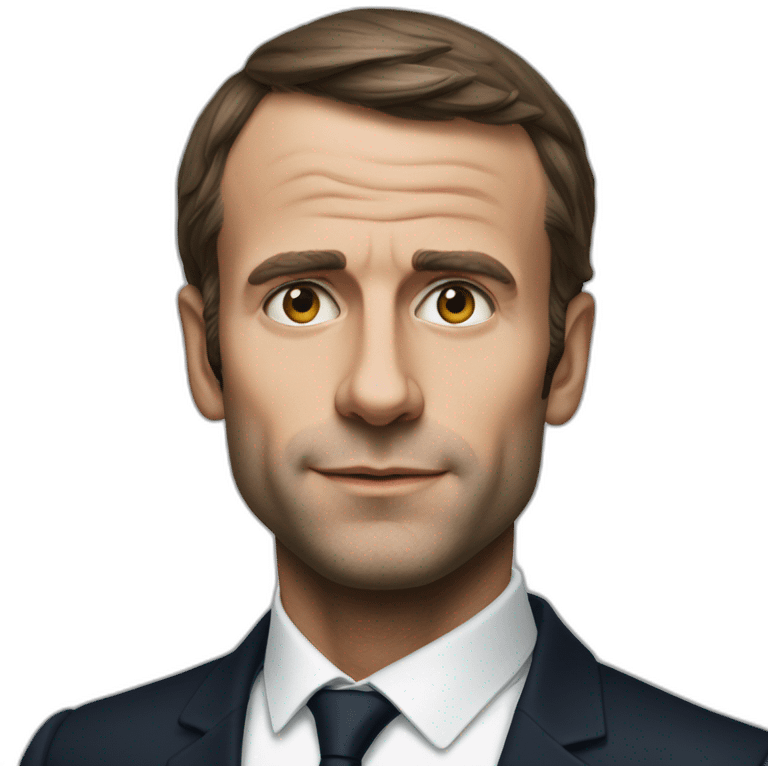 Macron nue emoji