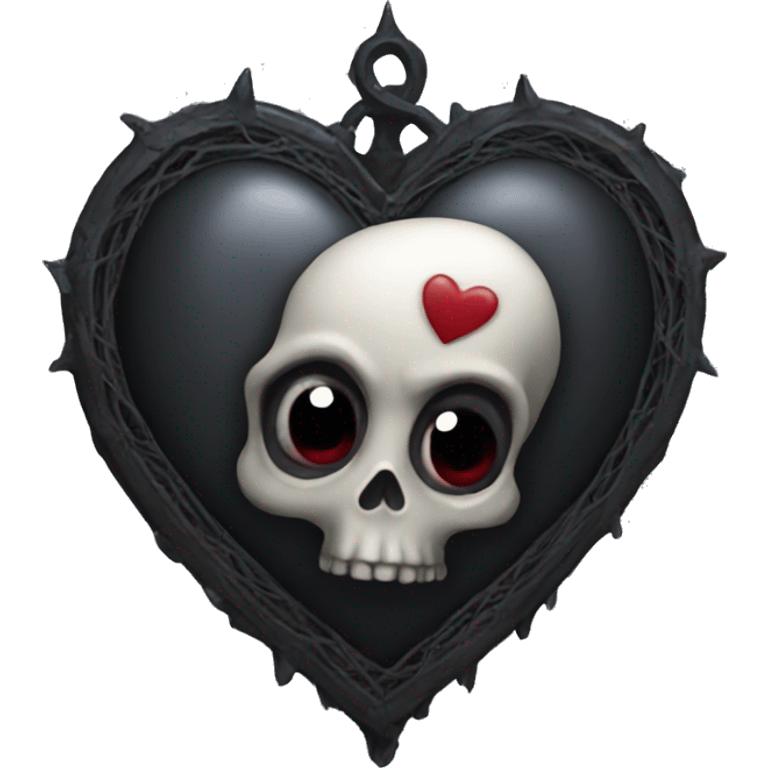 Gothic heart  emoji