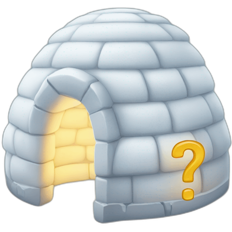 igloo question mark emoji