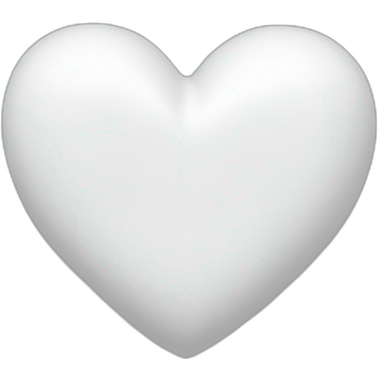 White heart emoji