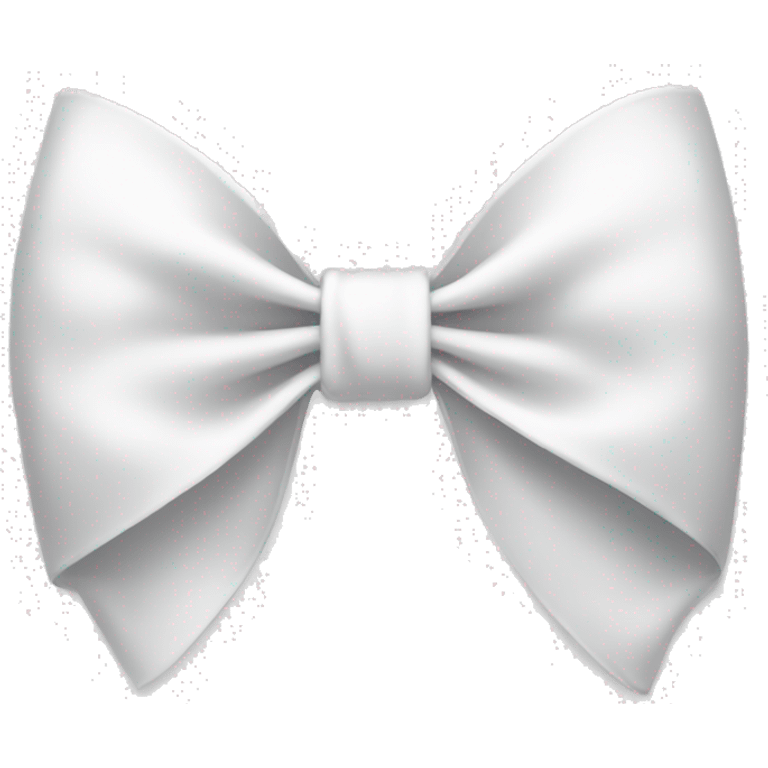 White bow on white bow emoji