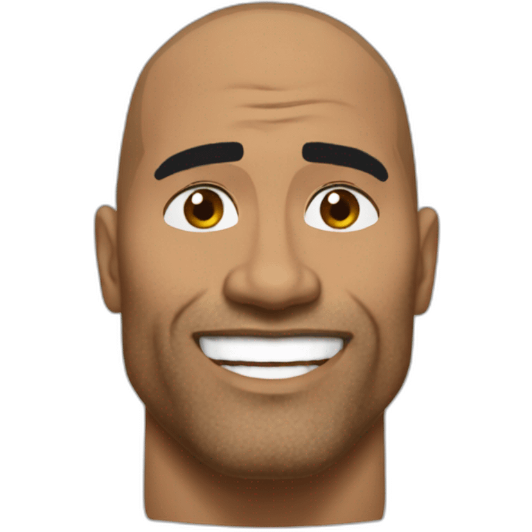 The rock qui lève le sourcils emoji