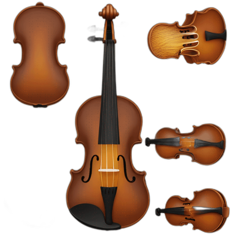 Erlandskian Arabic triangle shape violin Instrument Ethnic emoji