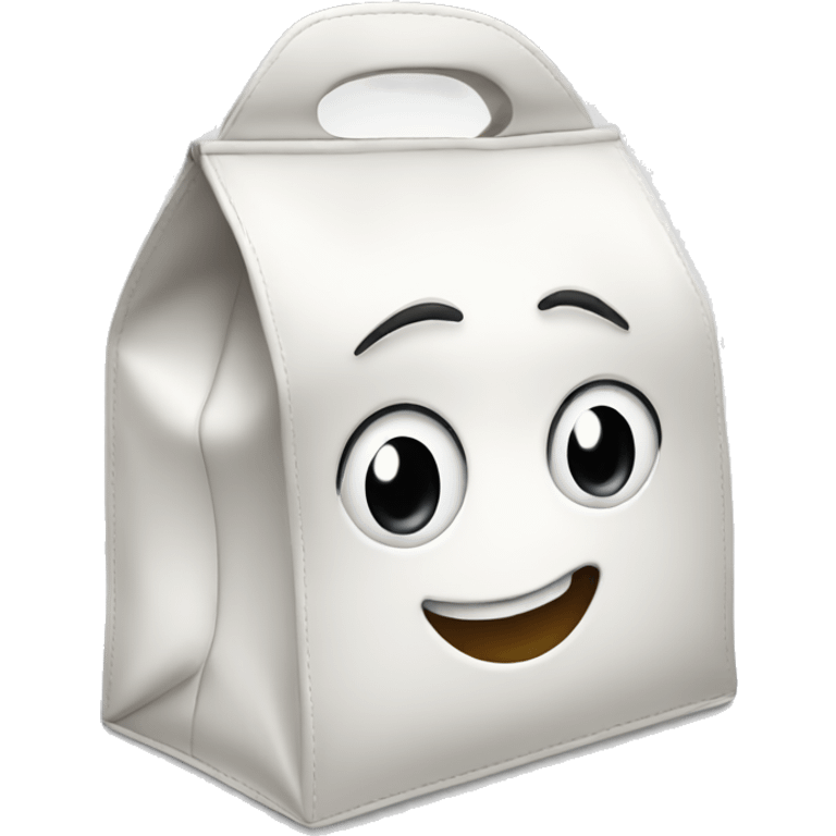 White lunch bag emoji