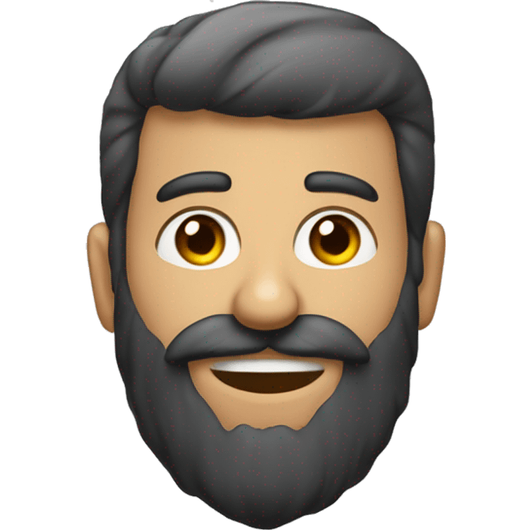 homem com barba, um olho tapado e uma coroa de louro na cabeça emoji