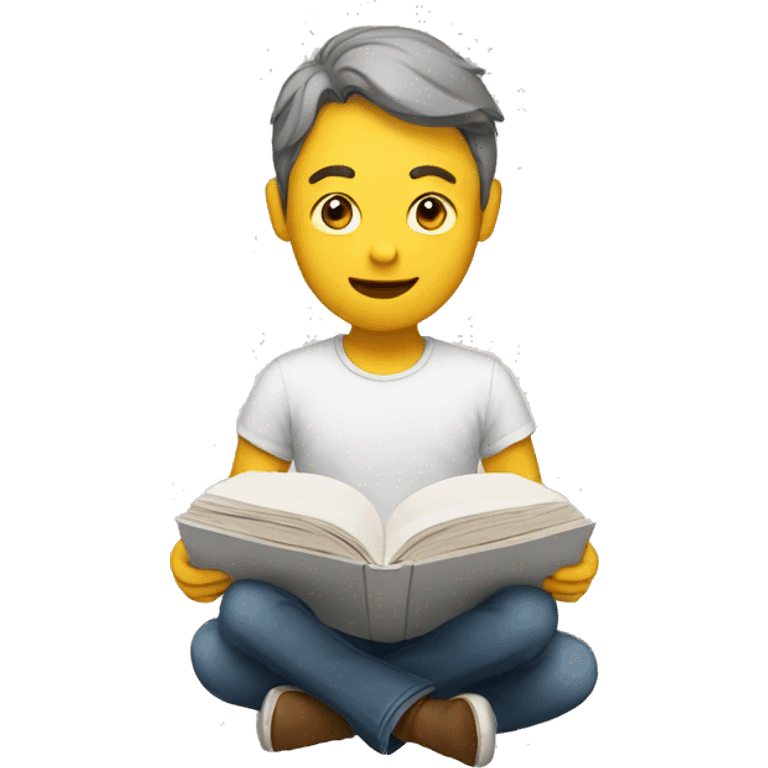 person reading emoji