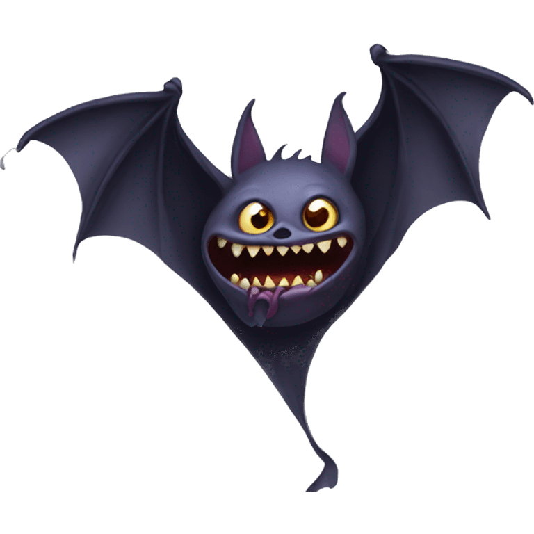 scary bat emoji