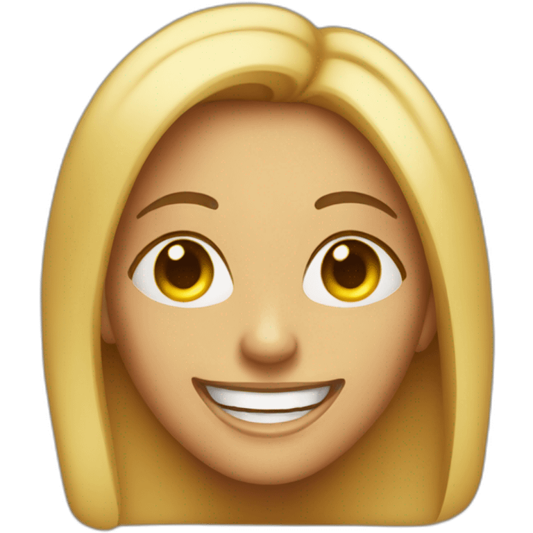 Sarcastic grin woman emoji