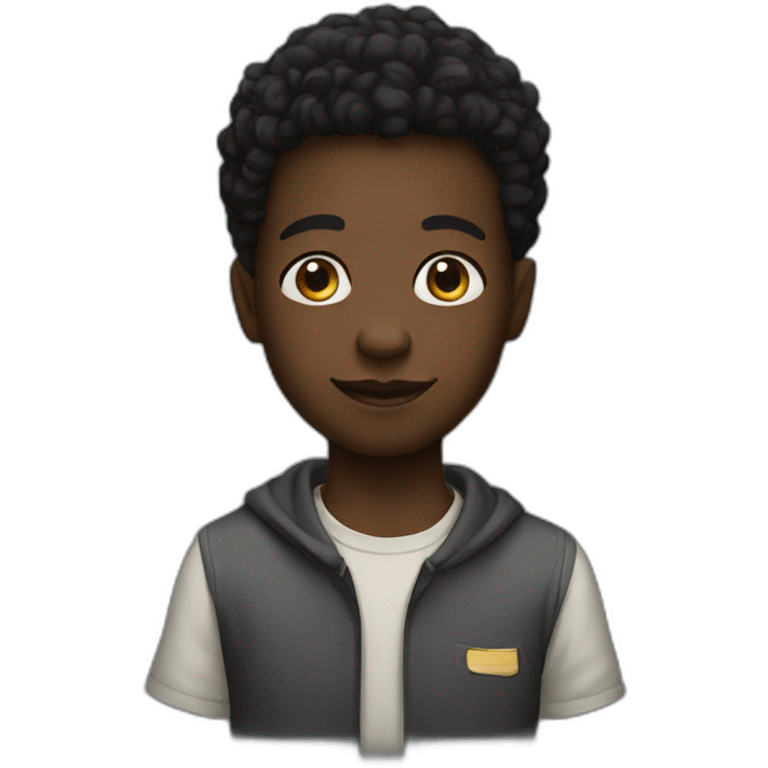 black orphan emoji