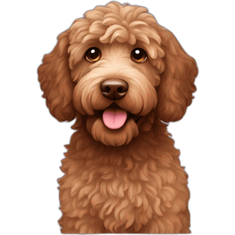 brown labradoodle emoji