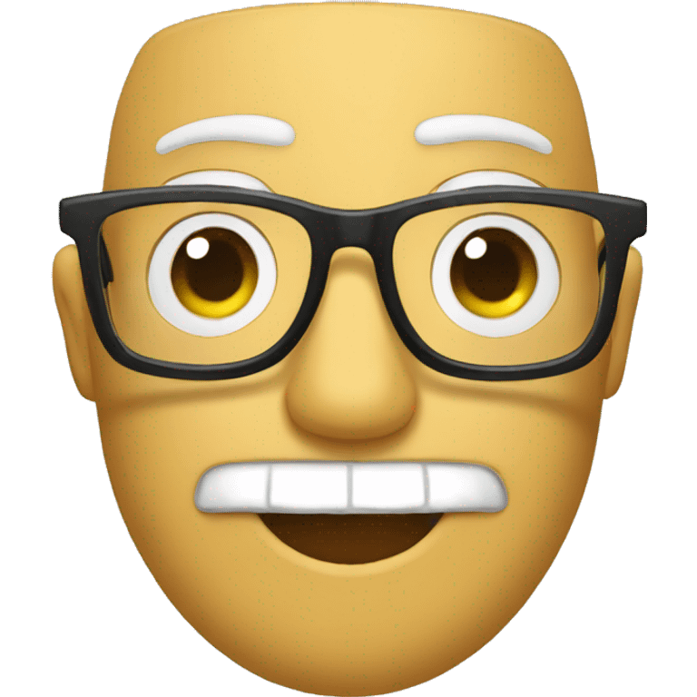 glasses emoji with mr.yoso sign on the glasses emoji