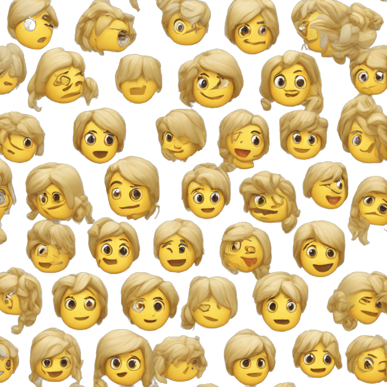 Prima rubia y primo trigueño  emoji