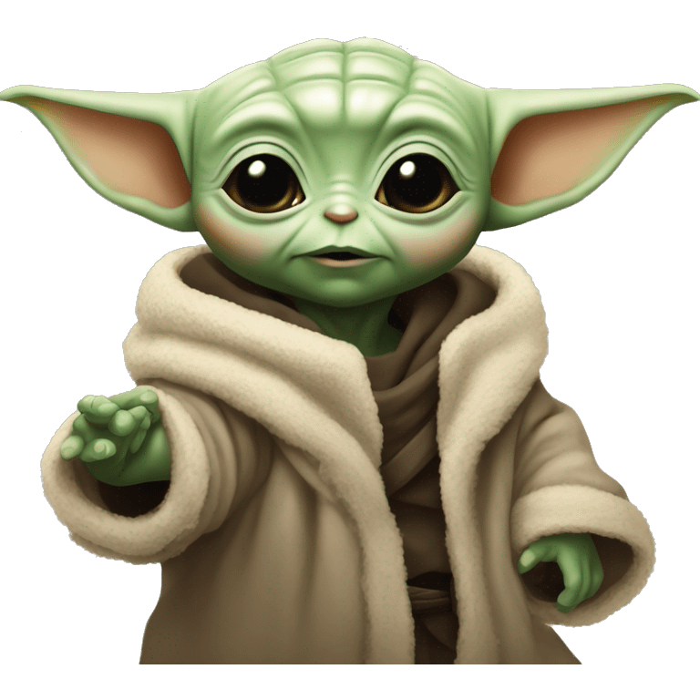 Baby Yoda with Pavel Durov emoji